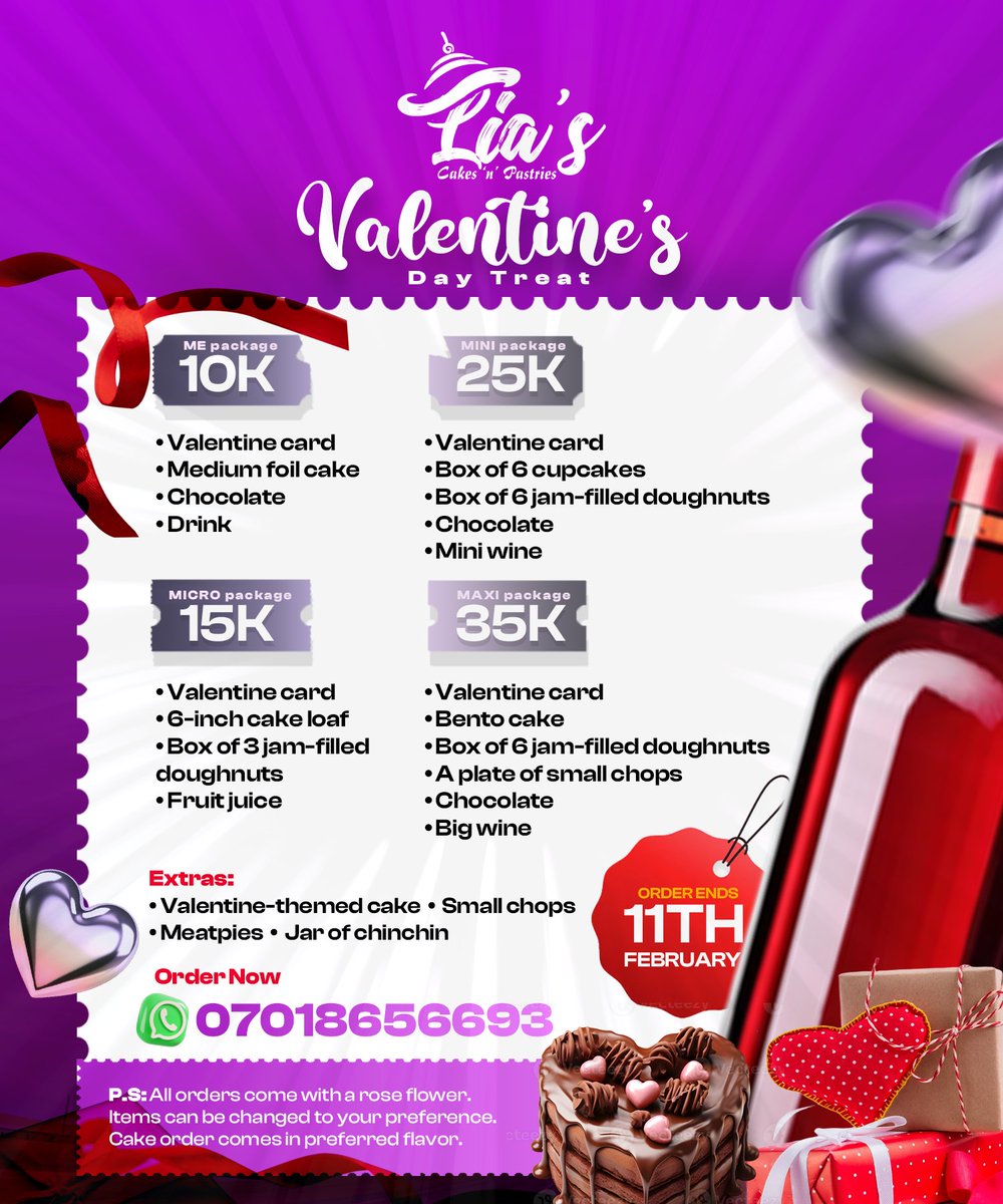 liacakes_'s tweet photo. Love isn't cliché, neither is Valentine's day!❤
Celebrate yourself, your loved ones, that special someone in your life with every chance you get 🫶🏾 
https://t.co/96VfphHjZ0
Please help repost🙏 https://t.co/Kpomx9BHzq