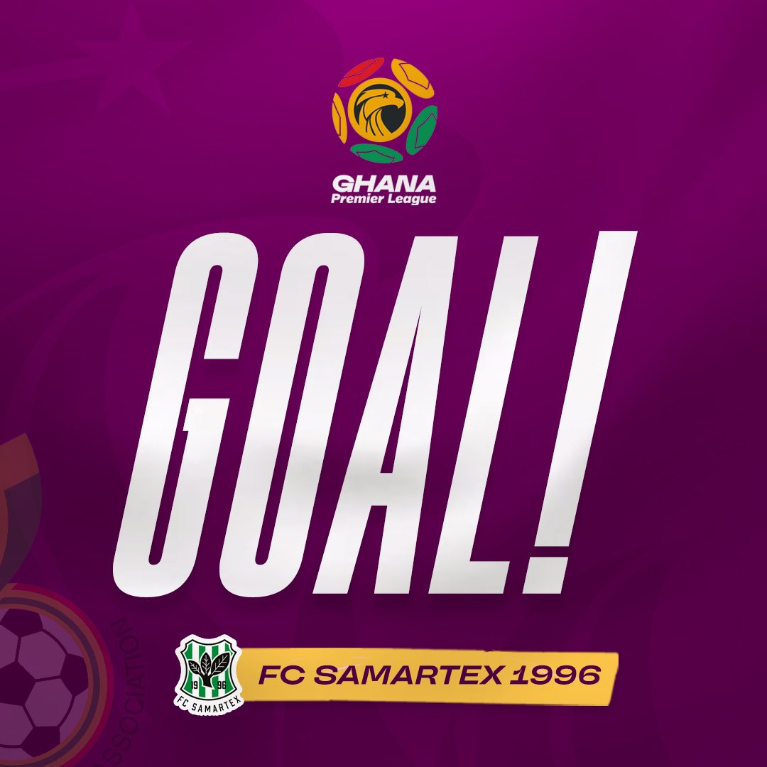 GhanaLeague's tweet photo. 𝐆𝐎𝐀𝐋!! Samartex FC 1-0 Dreams 

⚽️ 48’ Alhassan Mankuyali Mohammed scores for the home team. 

#GPLwk18 https://t.co/nC3LLjn9QG