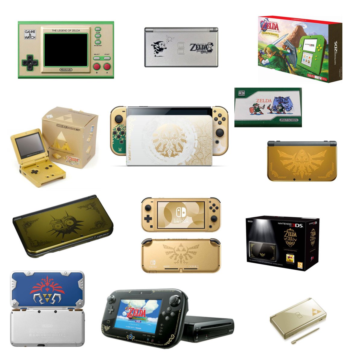 zelda themed consoles my beloved  <3