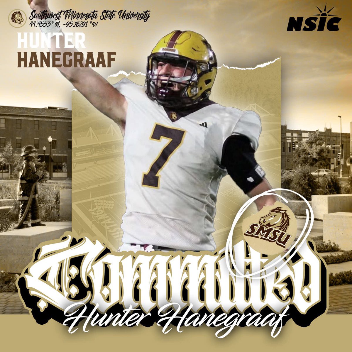 I’m happy to announce that I will be continuing my football journey at <a href="/SMSUfootball/">SMSU Football</a> after a great visit I knew it was going to be my home 
Thank you <a href="/CoachDP78/">Doug Patterson</a> for opportunity 
And thank you <a href="/bradbeeskow/">Brad Beeskow</a> for all the extra time and effort you put in 
#work#SMSU Football
