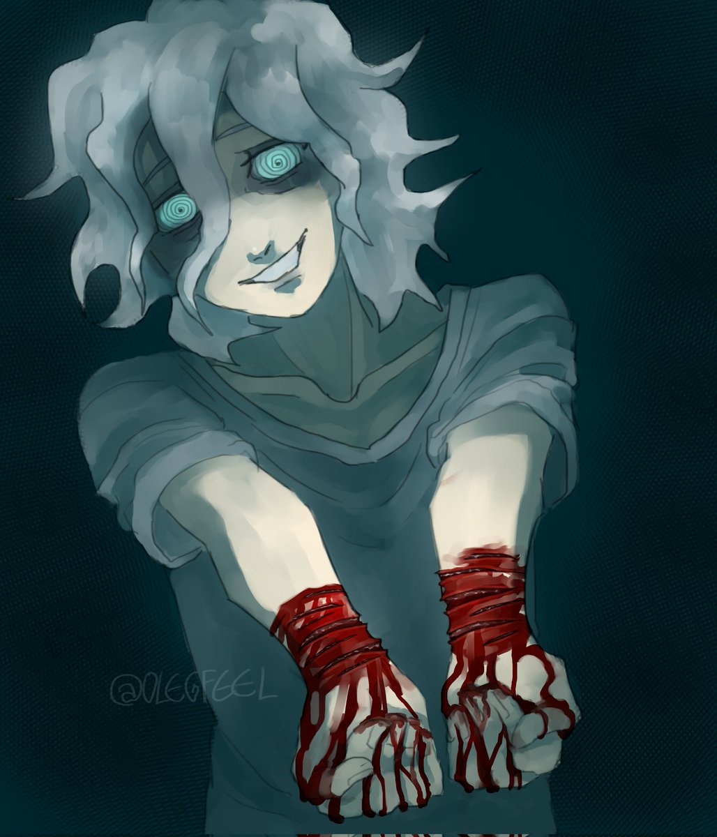 OLEGFEEL's tweet photo. //TW: blood &amp; selfharm 

#Nagitokomaeda #danganronpa https://t.co/SjktYgLRnb
