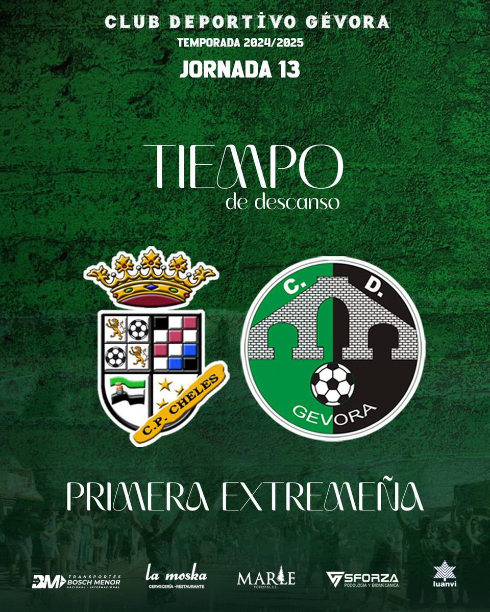 CdGevora's tweet photo. ⏸️ 𝗧𝗜𝗘𝗠𝗣𝗢 𝗗𝗘 𝗗𝗘𝗦𝗖𝗔𝗡𝗦𝗢 

➡️ @CPCheles 0-1 @CdGevora

#Jornada13
#ChelesCDG https://t.co/1tsseIyGvZ