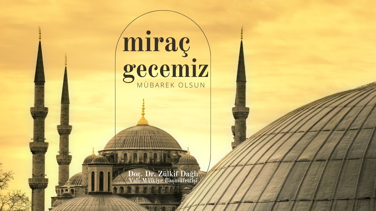 ✨Mübarek Miraç Kandili’nin, gönüllerimize huzur ve manevi aydınlık getirmesine, birlik ve beraberliğimizi güçlendirmesine vesile olmasını dilerim.  #mirackandili