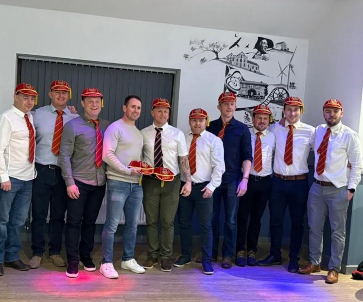 Great night at the club last night where players who have played 250+ games were awarded their club caps 🧢. 

Players who have played 100-150 games were awarded a silver club tie. Players who have played 150-300 games were awarded a gold club tie. 

Well done boys 👏🏼 #250