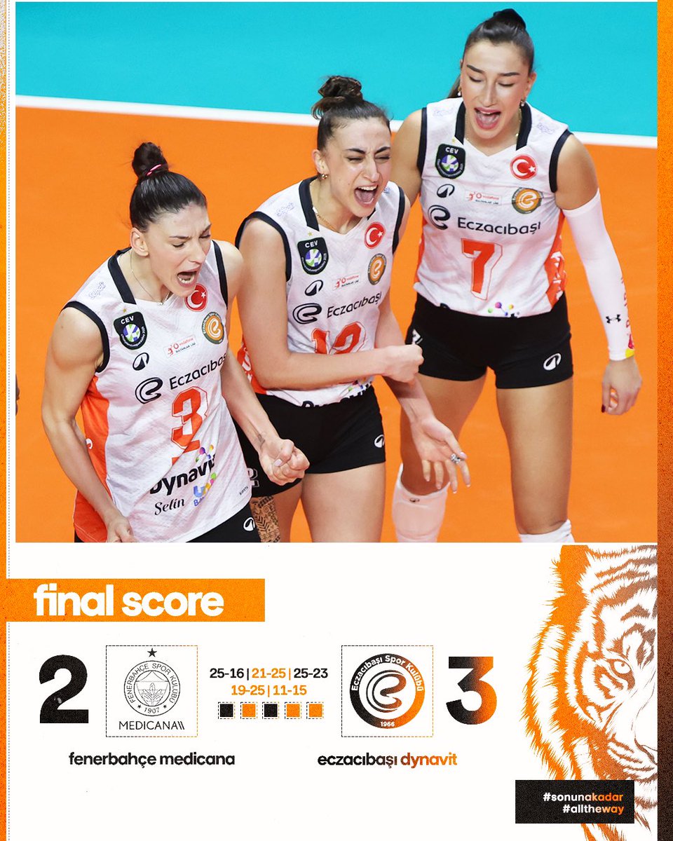 EczacibasiSK's tweet photo. Deplasmanda galibiyet bizim! 💪

#AllTheWay #SonunaKadar https://t.co/52MhF0zIAI