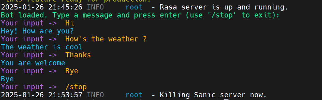 Day 199 of #100DaysOfCode 
✅ Solved 3 leetcodes
✅ Build a chatbot for weather using RASA framework.