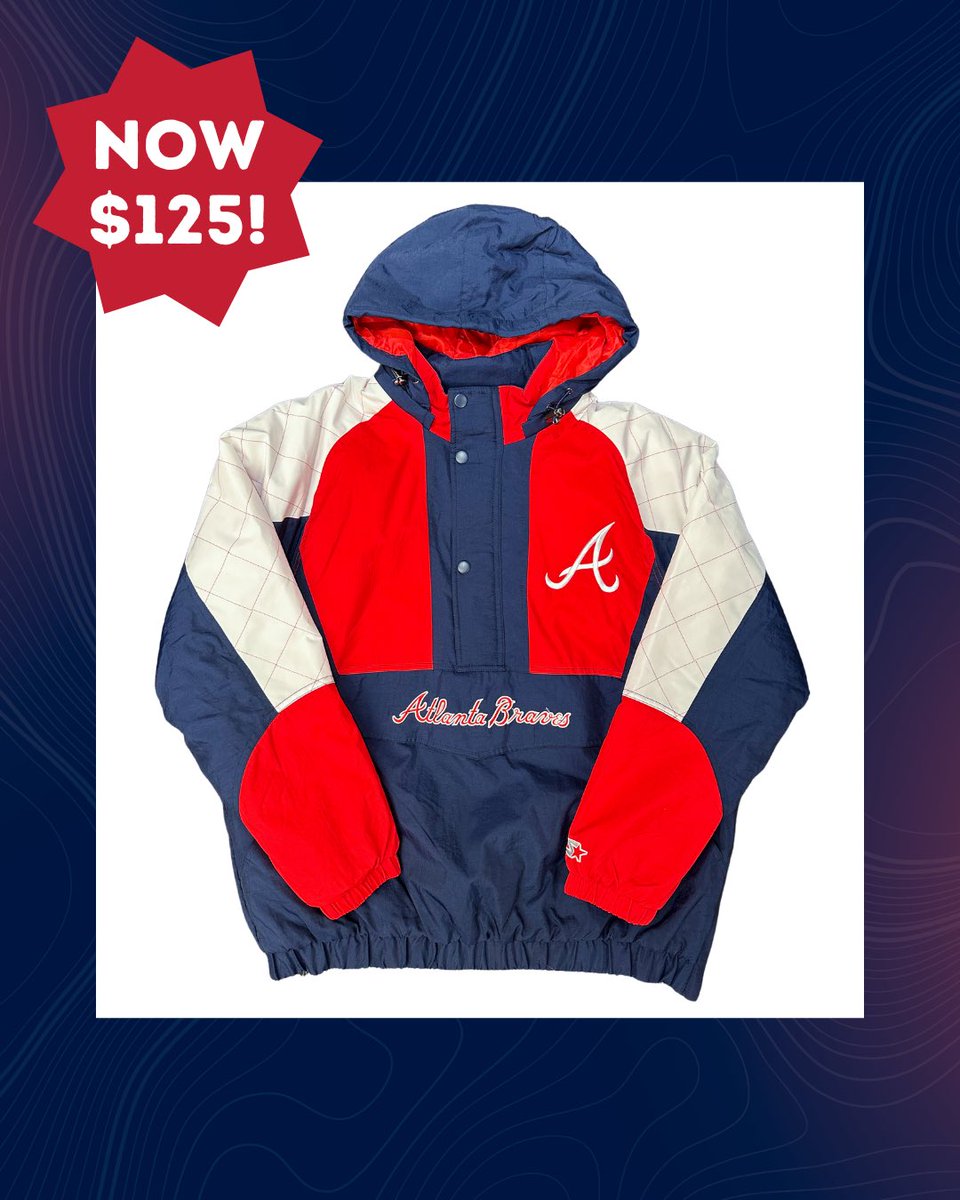 bravesthreads's tweet image. We are open 11-6 today with new markdowns! These items and more on sale!! Free parking for 2 hours in the Red Deck at @BatteryATL!