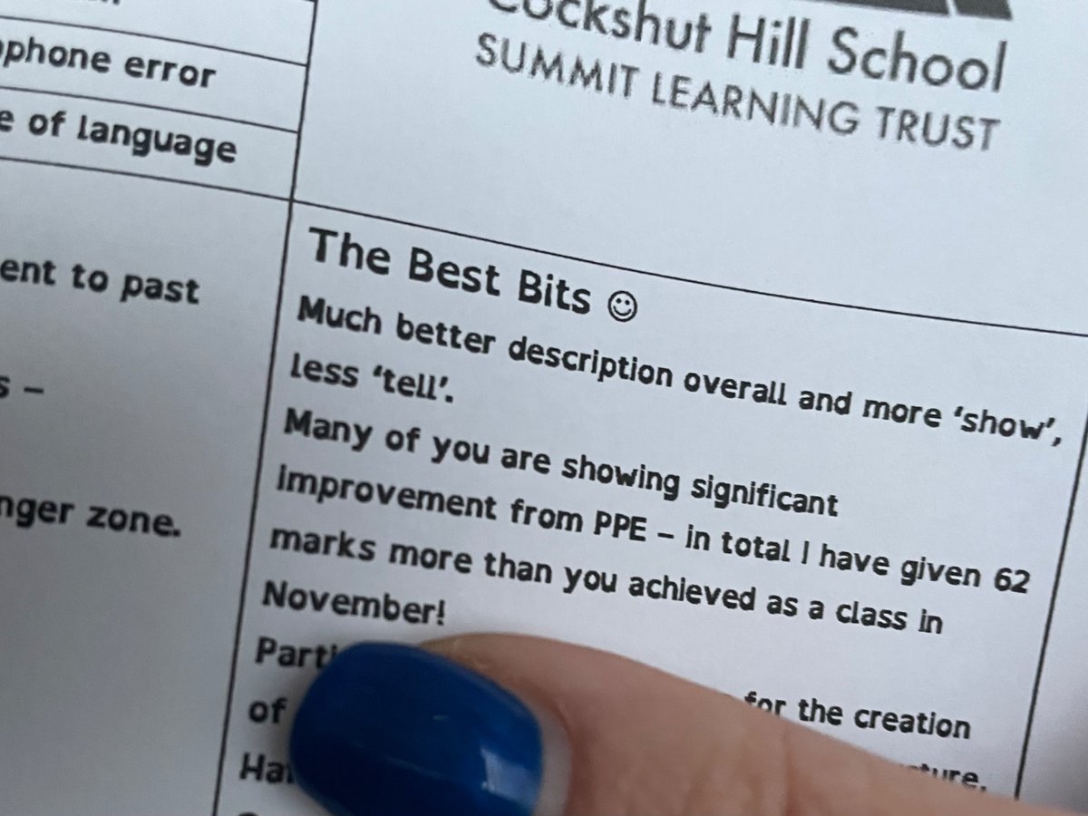 Well done to my year 11 learners - I’m seeing real progress in their creative writing after a couple of very intensive weeks working on it!