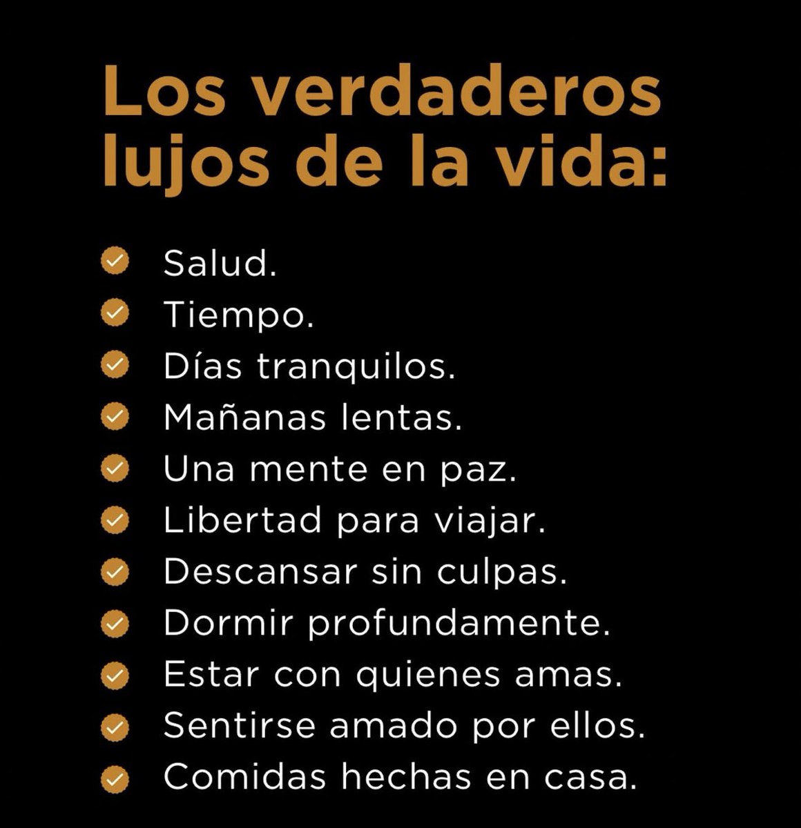Los verdaderos lujos de la vida
