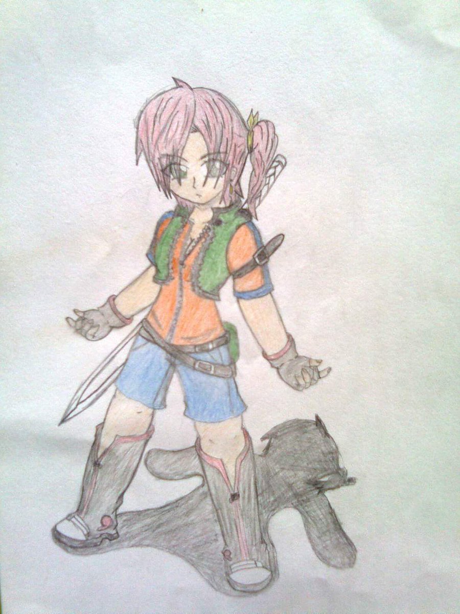 Well, at least i redraw her. I know it's bad color 🤣🤣🤣