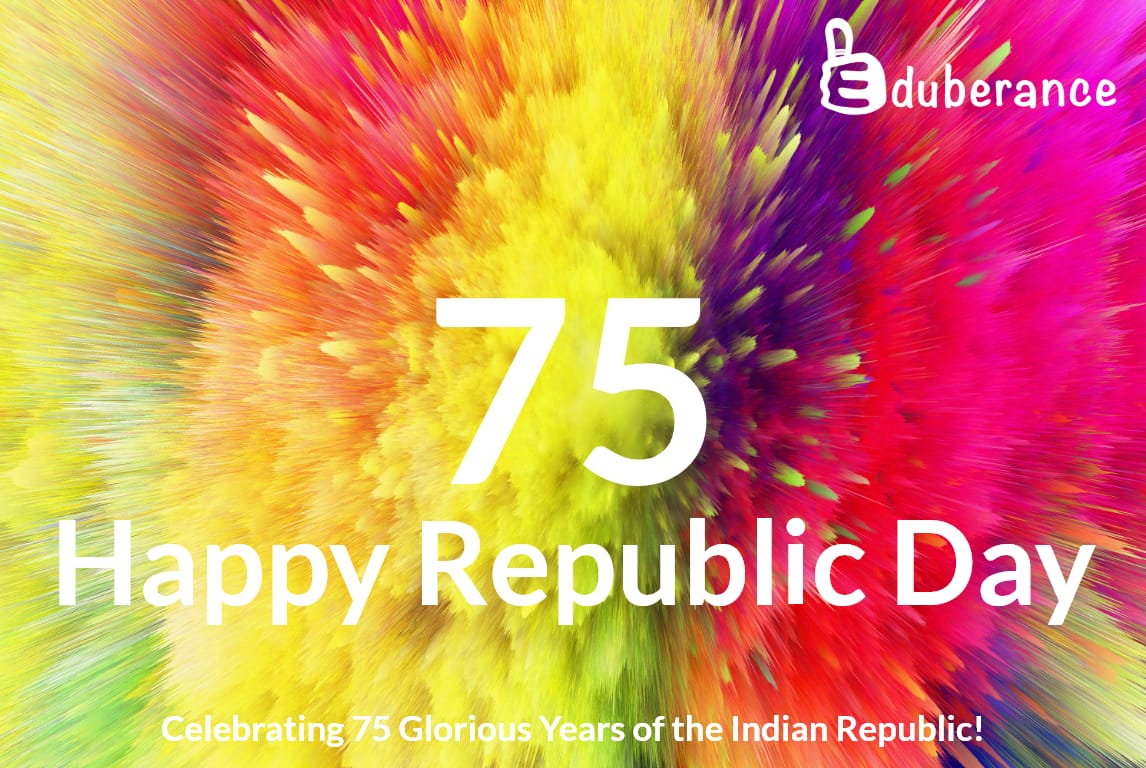 Today, as we mark the 75th Republic Day of India

Let’s reaffirm our commitment to build a stronger, progressive, and inclusive India for future generations. 💪✨ 🎉 Jai Hind! 🇮🇳

#RepublicDay #IndiaAt75 #ProudToBeIndian #JaiHind #Eduberance