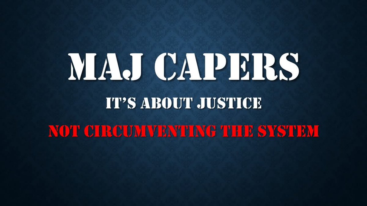 A couple of people have suggested, instead of having Senators and Congressmen request President Trump award Maj Capers the Medal of Honor, we should just use the bureaucratic process. 

Unfortunately, the process to address Maj Capers being awarded the Medal of Honor failed this