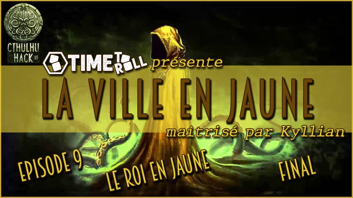 Time_To_Roll's tweet photo. #LaVilleenJaune #cthulhuhack
Dans ce dernier épisode de la Ville en Jaune, la vérité est enfin révélée à nos trois investigateurs!
Les mondes se rejoignent pour une éclatante victoire!
https://t.co/YkBmKcciTv https://t.co/j37XyqWGyB