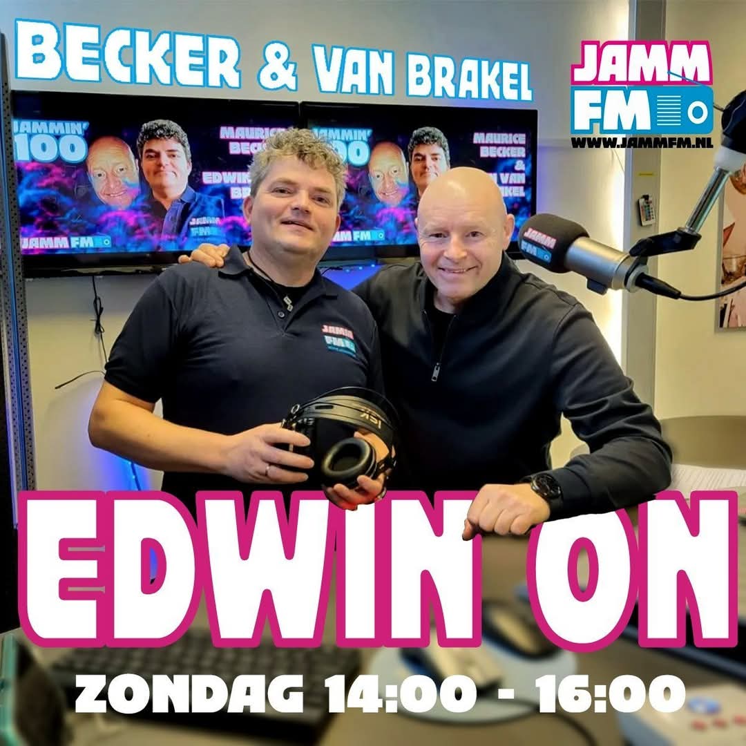 -= 𝗘𝗗𝗪𝗜𝗡 𝗢𝗡 𝗝𝗔𝗠𝗠 𝗙𝗠 =-
Van 14:00 tot 16:00 uur EDWIN ON op Jamm Fm !!!
TUNE IN ! 2pm Central European Time (CET). GMT+1
Mis het niet en stem af op Jamm Fm via:
- jammfm.nl/livestream/
- jammfm.nl/player/