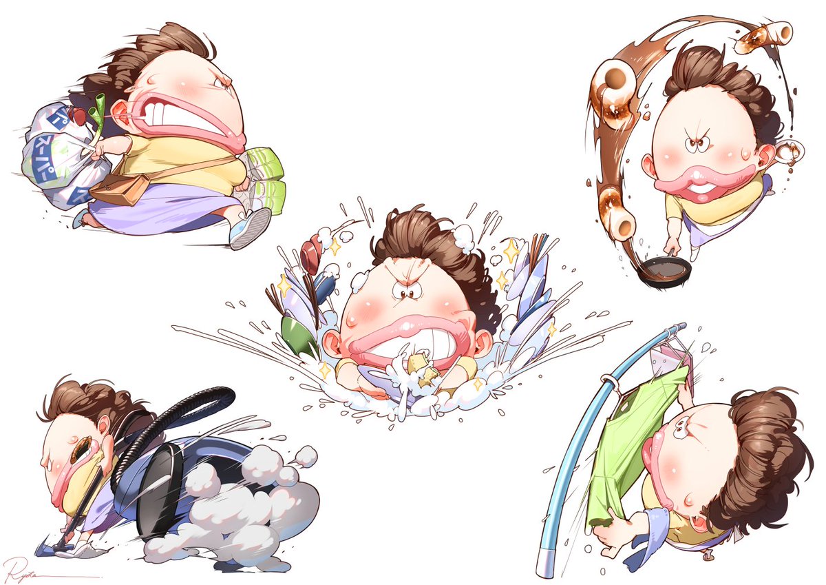 「#あたしンち 」|ryotaのイラスト