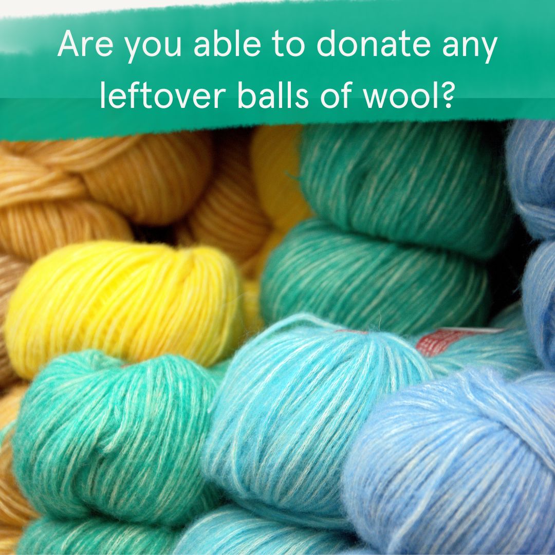 We use wool in a huge array of crafting activities at Dandelion Time and would be grateful for any donations of balls of wool that you may have lying around at home or in your workplace. 

Email: hello@dandeliontime.org.uk to arrange a convenient time for you to drop off.