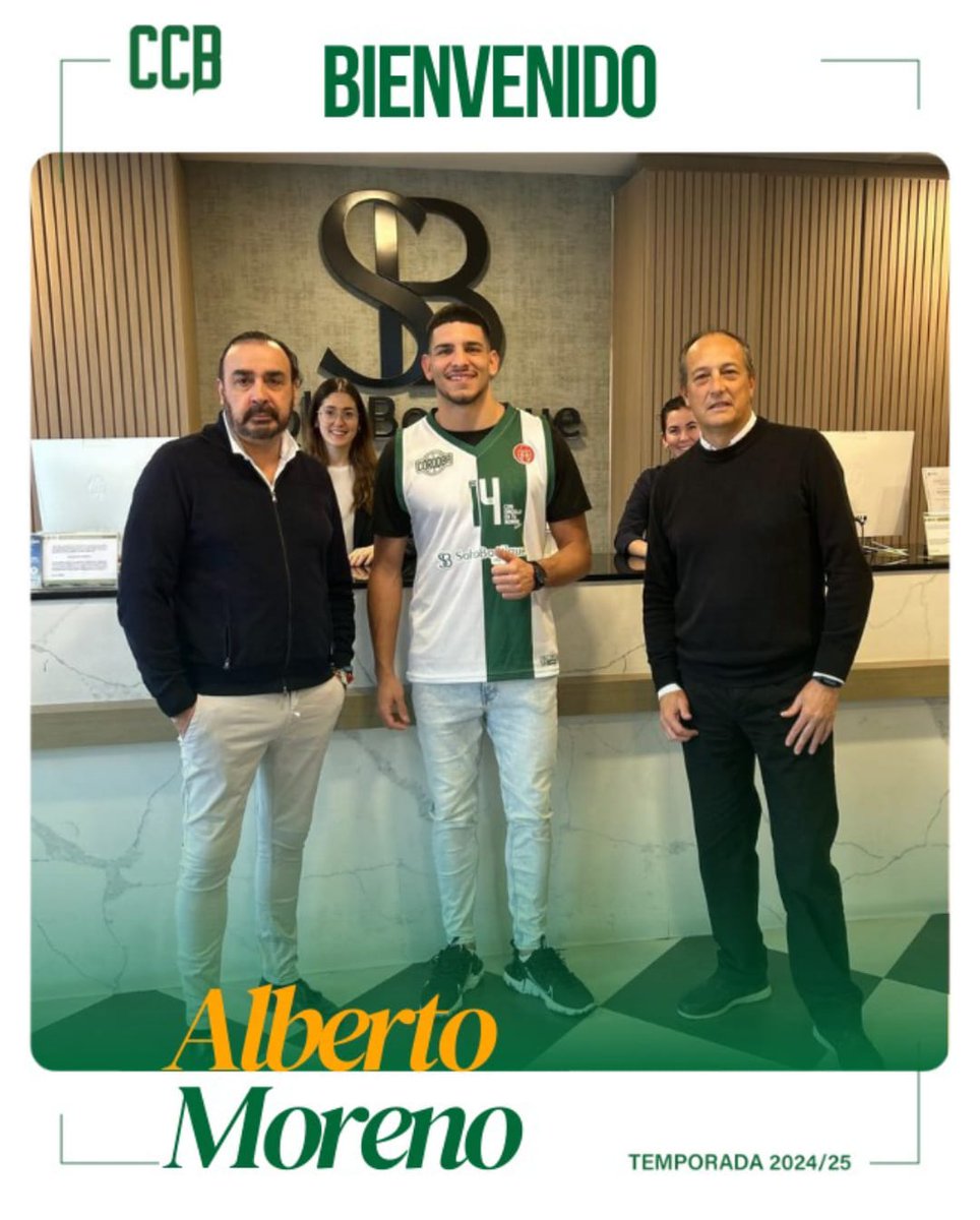 🚨 FICHAJE 🚨

Alberto Moreno continuará su carrera deportiva en Coto Córdoba de Segunda FEB. Mucha suerte Alberto! #freeagencybasketball #sbservices #hardworkpaysoff #trusttheprocess #cordoba #segundafeb