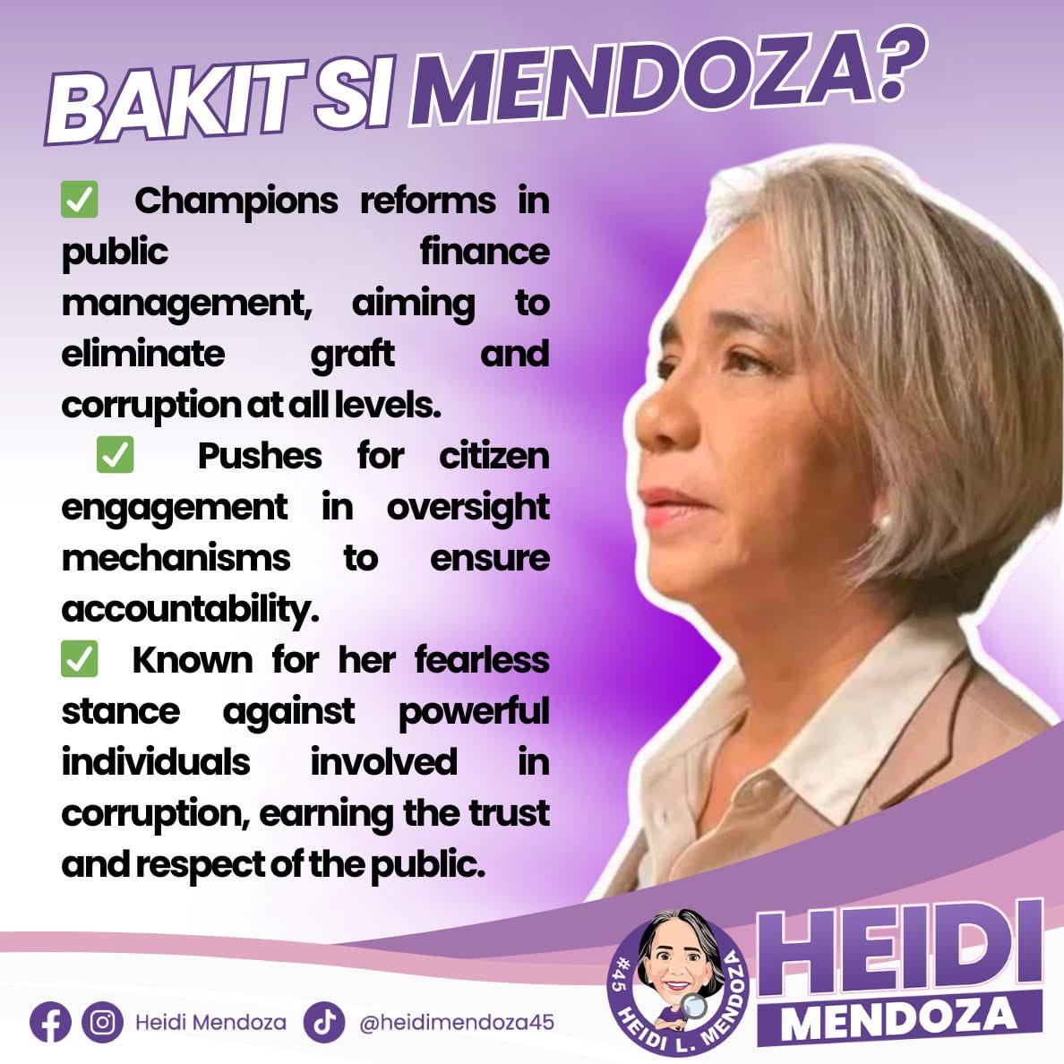 Ready na ba kayo ibalik ang pagtaas noo natin bilang isang Pilipino ???💜

Baka this time , puwede na Kay Heidi Tayo??? 💕

Retweet , Heart and Follow po if parehas tayo ng iniisip. 🙏

#45HeidiMendoza
#FormerCOACommissioner
#HeidiNation