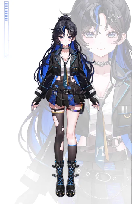 하나빈(  )님의 버츄얼 디자인과 일러스트를 작업했습니다. 감사합니다!#Vtuber 