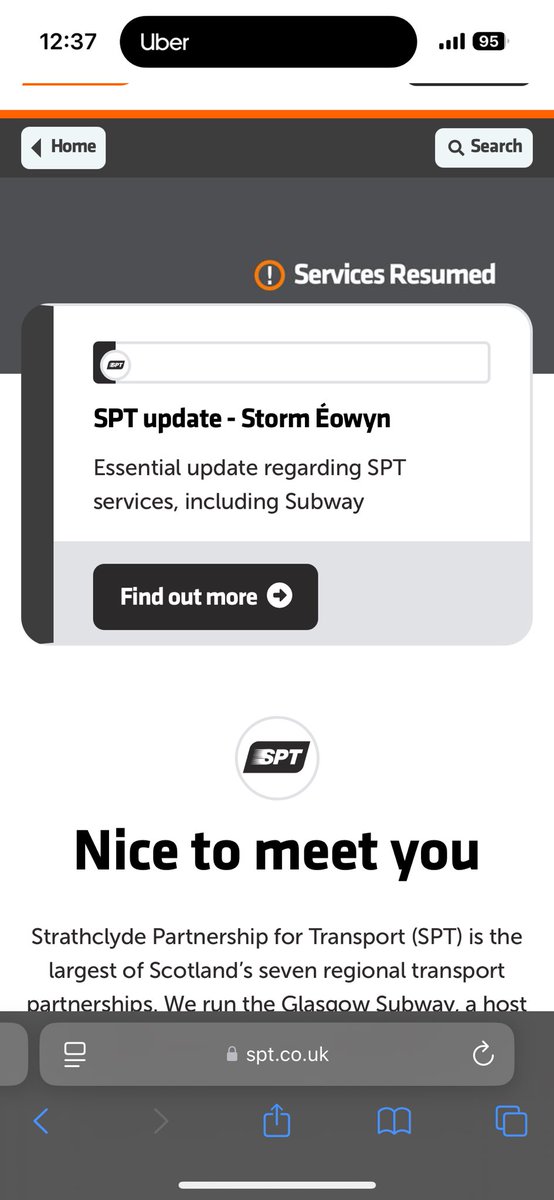 rbrtmrtn's tweet photo. The website specifically indicates that services had resumed after the storm https://t.co/czSALcuzmf