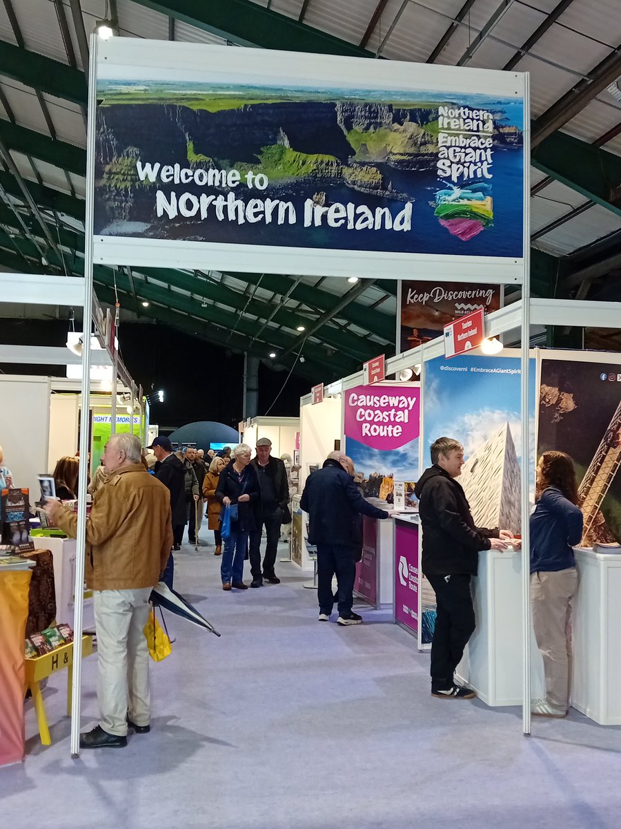 VisitCauseway's tweet photo. The Causeway Coastal Route is in great demand on the final day of Holiday World Dublin 💫 

#visitcauseway #causewaycoastalroute #embraceagiantspirit https://t.co/MjuPVi9Cnq