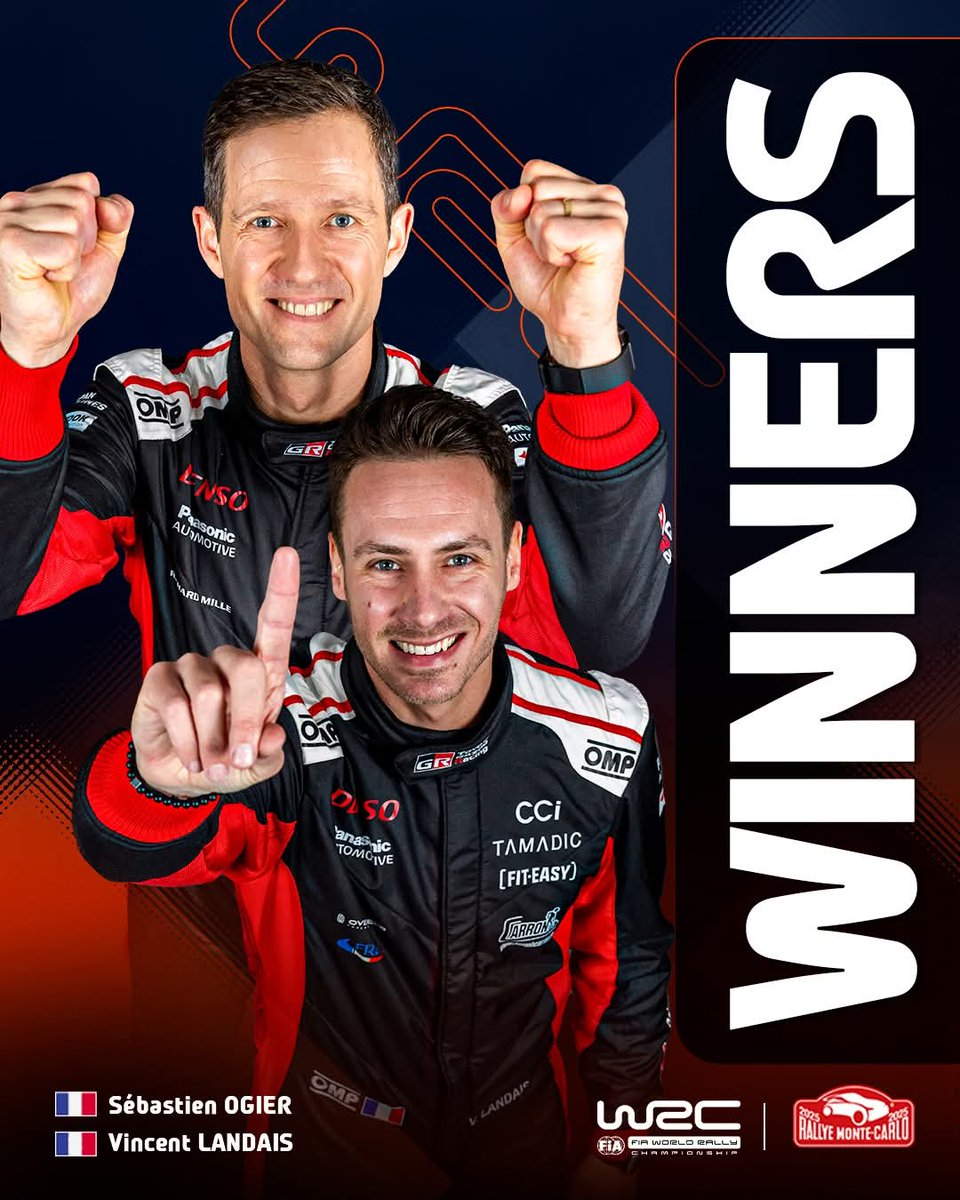 Seb Ogier vince il 93* Rallye di Montecarlo davanti a Evans e Fourmaux
