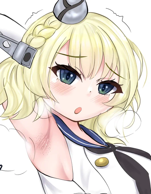 薄い本の表紙用の腋々コロちゃん…(*'ω`*)可愛く描けました…#コロラド 