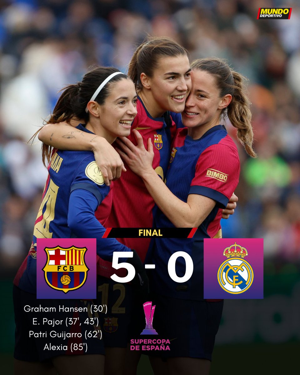 mundodeportivo's tweet photo. 🏆 Clásica victoria del Barça ante el Real Madrid para ganar el primer título de la temporada https://t.co/sSOocJDWbB