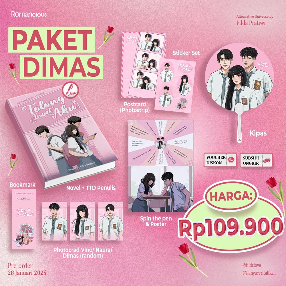 Preorder tolong ingat aku, 28 Januari 2025!🩷 

Story by Filda 
#tolongingataku