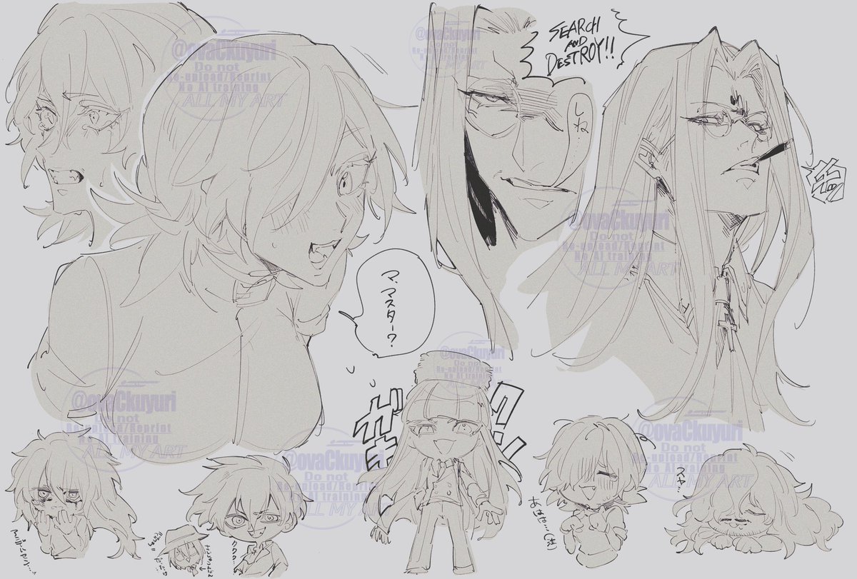 #HELLSING 初描きいっぱい🩸
訳あって解放状態が一定期間続くことになってくれねーかな伯爵。。 