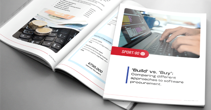 Sport_80's tweet photo. We are extremely excited to announce the launch of our new white paper, ‘Build vs. Buy: Comparing different approaches to software procurement’.

Download your free copy today, and unlock the insights you need to make the right choice for your organisation!
