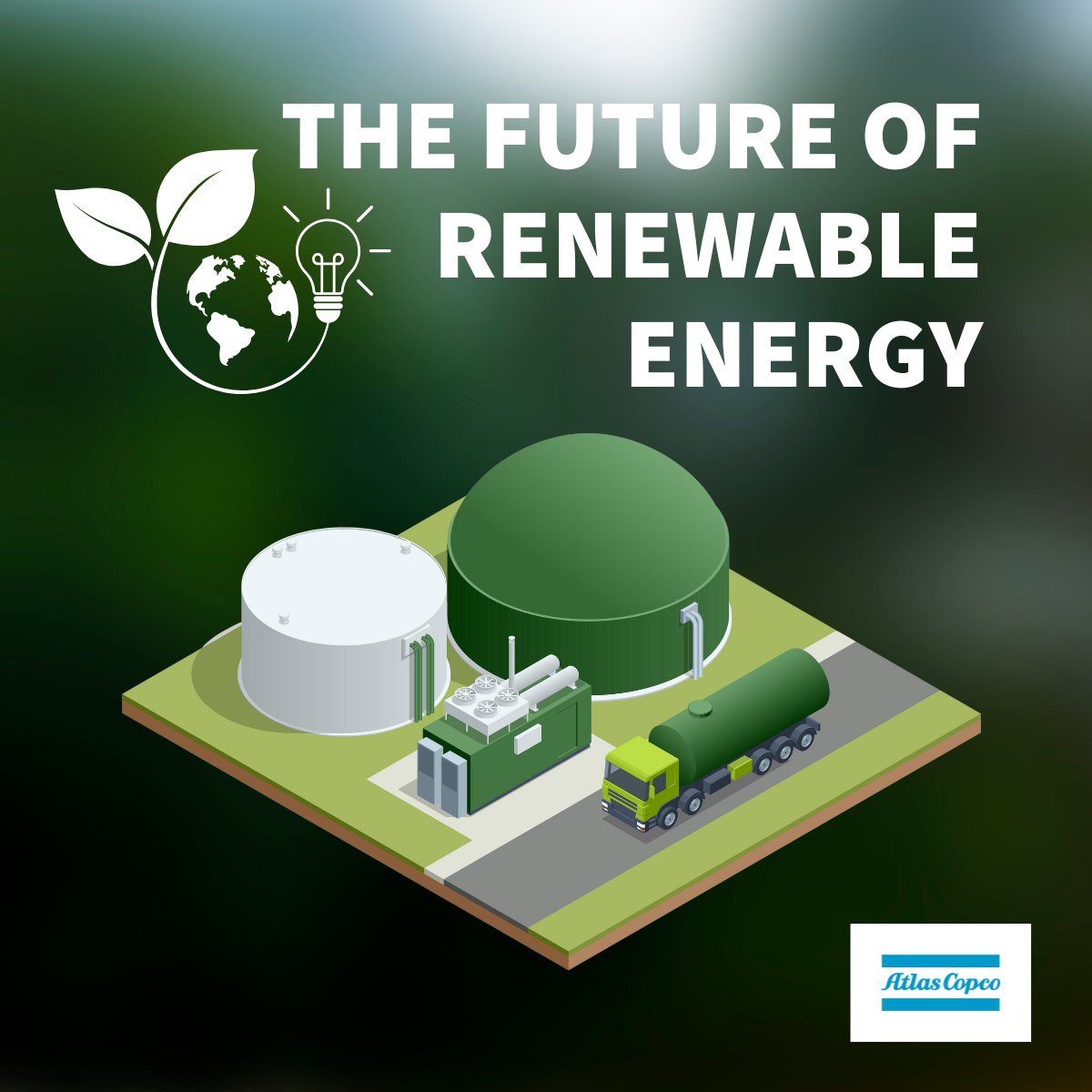 AtlasCopcoCa's tweet photo. Happy International Day of Clean Energy 🌎⚡

#Biogas transforms organic waste into #RenewableEnergy, cutting emissions and driving sustainability and efficiency. 

Learn how advanced compressors optimize this process: https://t.co/sPUwOARNRh

#AtlasCopcoCanada https://t.co/1YKhmSRzgt