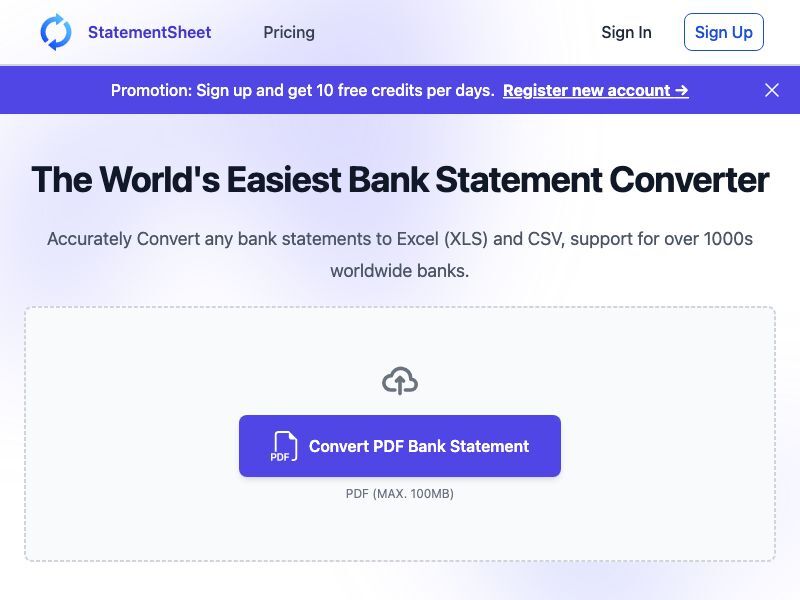 AwesomeIndieBot's tweet image. StatementSheet: Bank Statement Converter From PDF to Excel and CSV

#Spreadsheets #DataManipulation #SideProject

➡️ awesomeindie.com/product/statem…