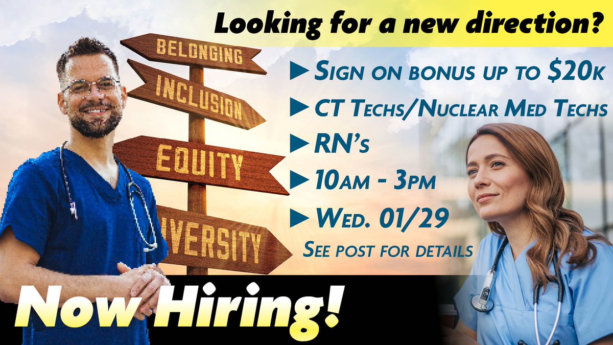 Saint Clare's Health welcomes new and diverse talent! Whether you're experienced &amp; looking for a new role, or a recent graduate ready to launch your career, we want to talk to you! 

REGISTER HERE:
lp.constantcontactpages.com/ev/reg/eveg9yq
-OR-
RSVP directly to tsmith12@primehealthcare.com

---...