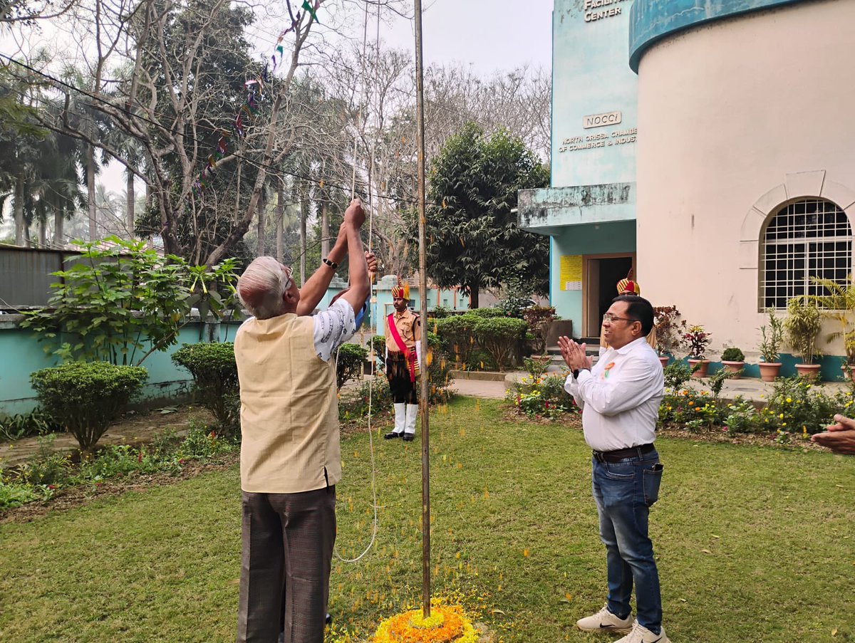 NOCCiBalasore's tweet photo. Celebrating #RepublicDay with patriotism & unity! at @NOCCiBalasore & @NocciBizPark
Vice President of @NOCCiBalasore @NayakE2F hoisted the #NationalFlag , addressing the gathering with inspiring words on the importance of justice, equality, & progress.๐ฎ๐ณ
#PrideAndUnity https://t.co/6XFmzP13ov