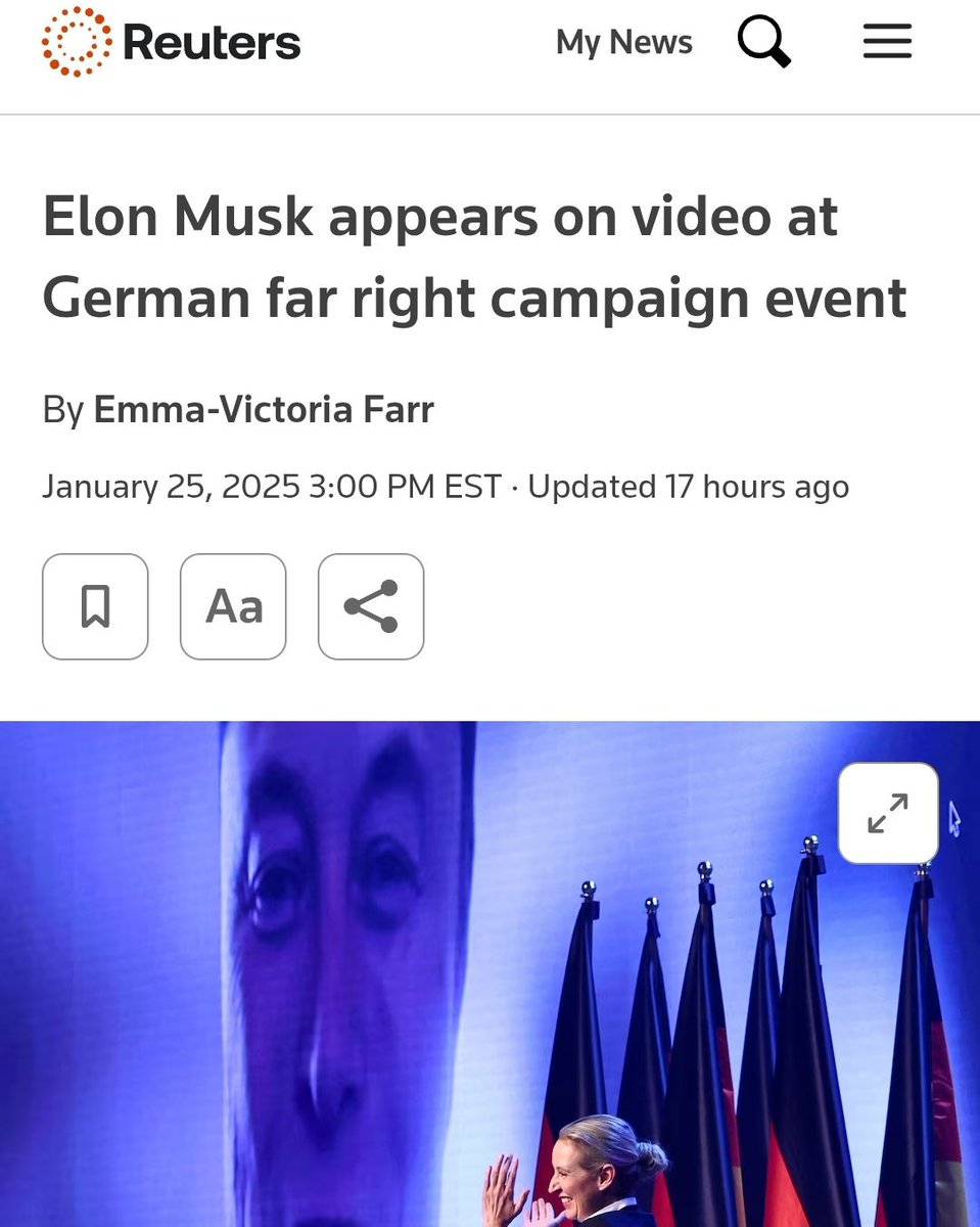 CoinGuideWW's tweet image. On paper, this isn't necessarily a bad thing to say. But when combined with Musk's "heart going out to you" gesture, it does tip the "mayyyybe a nazi" scales a little bit more in the direction of maybe a nazi .... particularly when addressing a Far-Right political party... in…