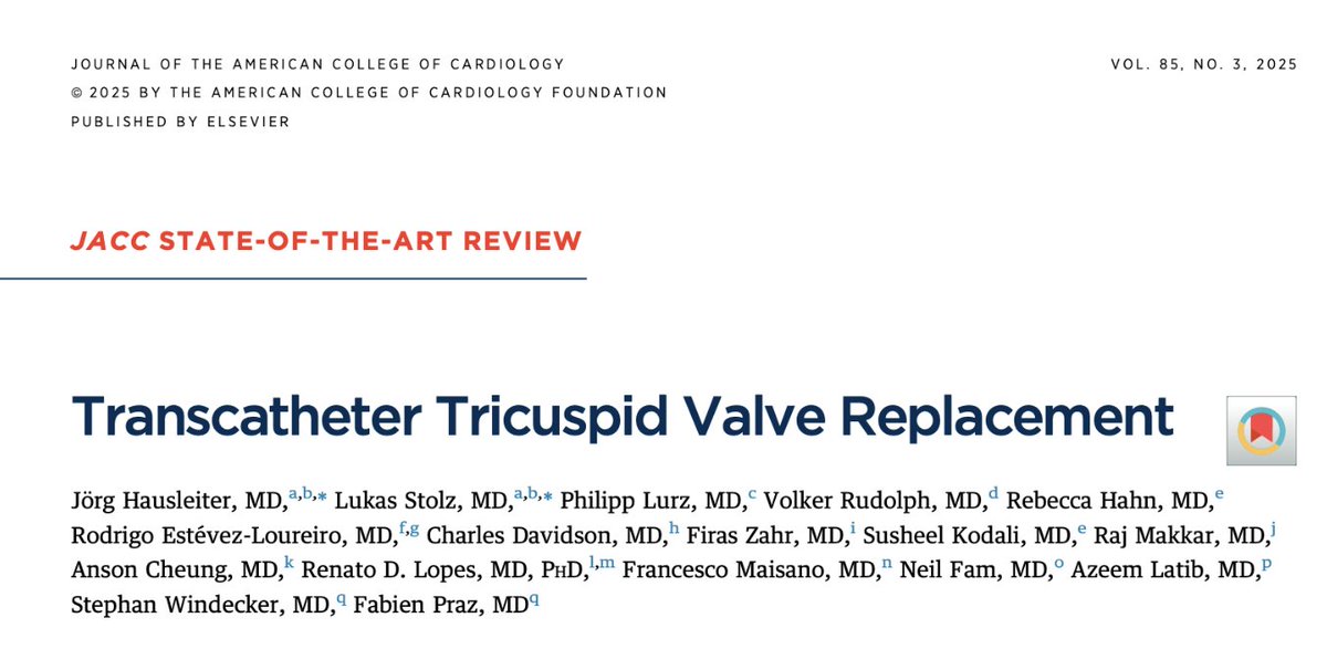 Abdulla A. Damluji, MD, PhD (@drdamluji) on Twitter photo Transcatheter Tricuspid Valve Replacement: <a href="/JACCJournals/">JACC Journals</a>
🥸 Nice clinical review
😱 Please take a look: good morning
👇👇👇 Transcatheter Tricuspid Valve Replacement: <a href="/JACCJournals/">JACC Journals</a>
🥸 Nice clinical review
😱 Please take a look: good morning
👇👇👇