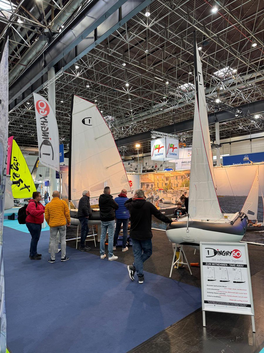 dinghygo's tweet photo. Final day #dinghygo the 3-in-1 #inflatable #sailboat bootduesseldorf #boot2025 stand 15D40 enjoy #sailing in #2025 😎 https://t.co/gmavh8dlln