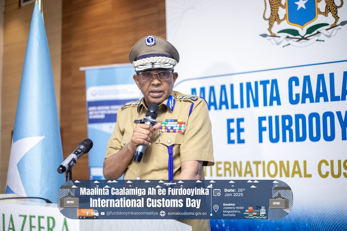 Today, we join the global customs community in celebrating #InternationalCustomsDay! This year’s theme, Delivering on the commitment to efficiency, security, and prosperity, inspires us to continue fostering trade facilitation, secure borders, and economic growth for Somalia.