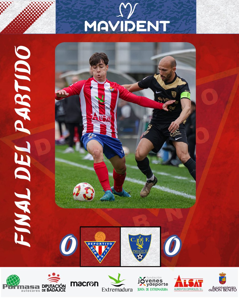CD Don Benito (@cddonbenito_) on Twitter photo FINAL DEL PARTIDO
CD DON BENITO 0️⃣ - 0️⃣ <a href="/Orihuela_CF/">Orihuela C.F.</a>
Lo intentó hasta el final el equipo de José Carlos pero no encontró el gol de la victoria.
#DonBenitoOrihuela FINAL DEL PARTIDO
CD DON BENITO 0️⃣ - 0️⃣ <a href="/Orihuela_CF/">Orihuela C.F.</a>
Lo intentó hasta el final el equipo de José Carlos pero no encontró el gol de la victoria.
#DonBenitoOrihuela
