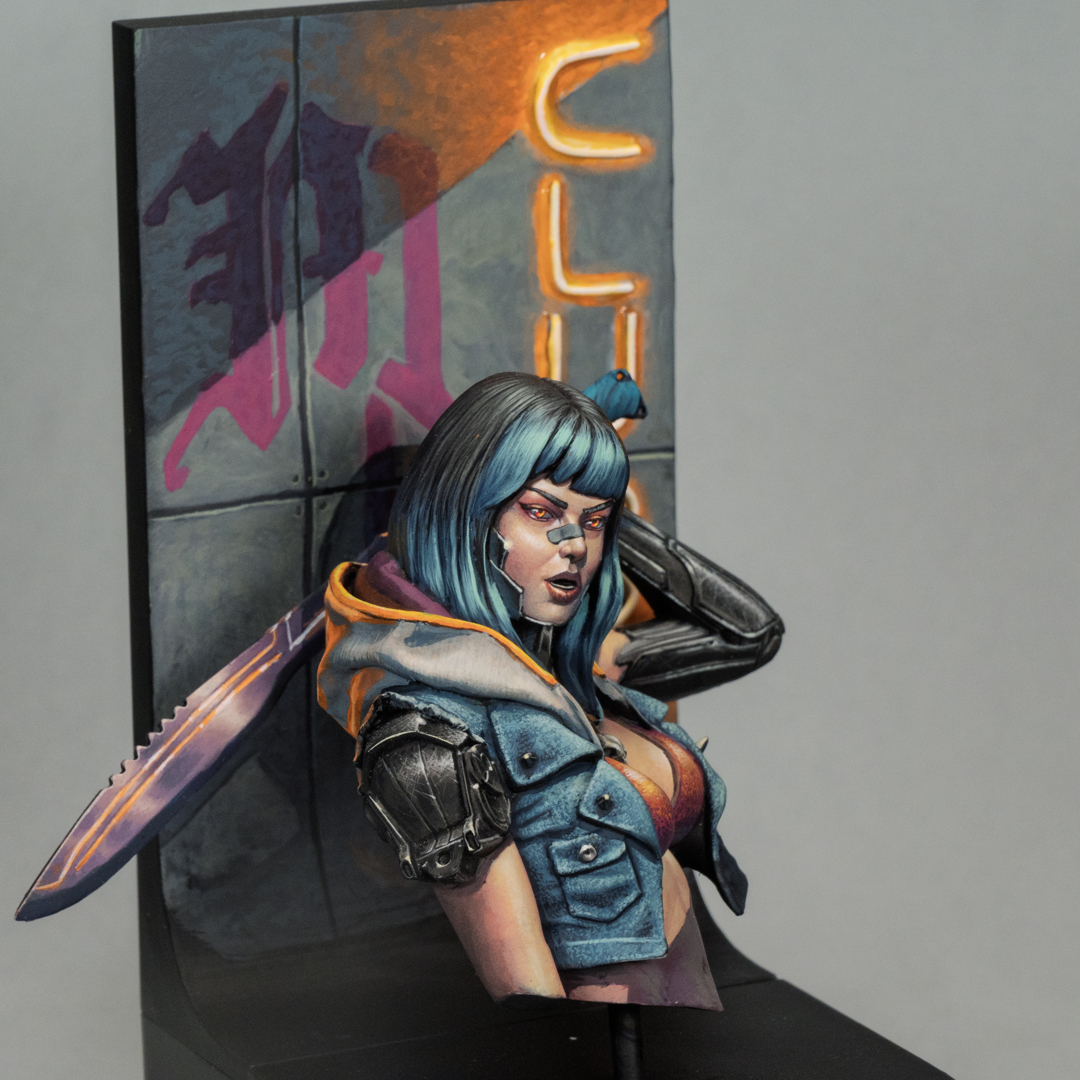 MiniaturesDen's tweet image. My last bust commission painted live on my stream (link in bio)! Model from @nekogalaxyminis

#nmm #osl #miniaturepainting #figurepainting #warhammer #paintingwarhammer #warhammerfantasy #Cyberpunk2077 #paintingminiatures