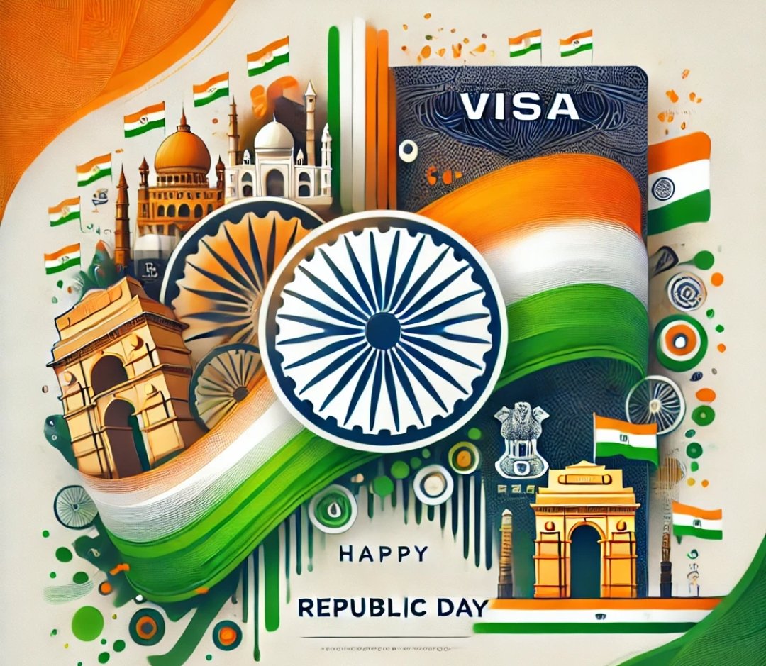 gnanamookan's tweet image. Happy Republic Day! 🇮🇳

On this special day, we celebrate the strength of our constitution, the spirit of democracy, and the dreams that unite us as a nation.

&quot;Wishing everyone a very Happy Republic Day!&quot;

#RepublicDay2025 #TheVisaCode #GlobalDreams #India #Immigration…