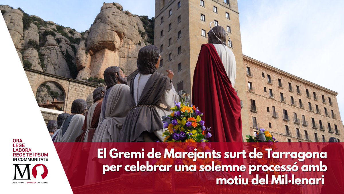 ⚓ El Gremi de <a href="/marejants/">Gremi de Marejants</a> de Tarragona, entitat amb més de 700 anys d’història, ha organitzat una solemne processó a #Montserrat ⛰️ en el marc de les celebracions del #MillenariMontserrat ⛪.

🗞️ Tota la notícia a: millenarimontserrat.cat/noticia/182/gr…

#AbadiaMontserrat #MonestirMontserrat