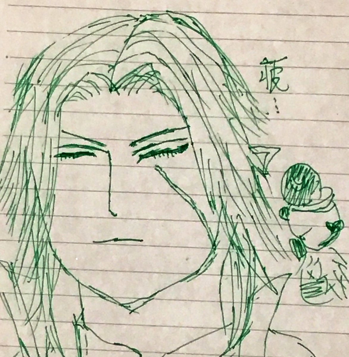 tonsamesann's tweet image. 本日の成果である #クラサメ #イラスト
エレゼンの新生エリアサブクエ消化30個位
占星Lv上げ6時間 疲…