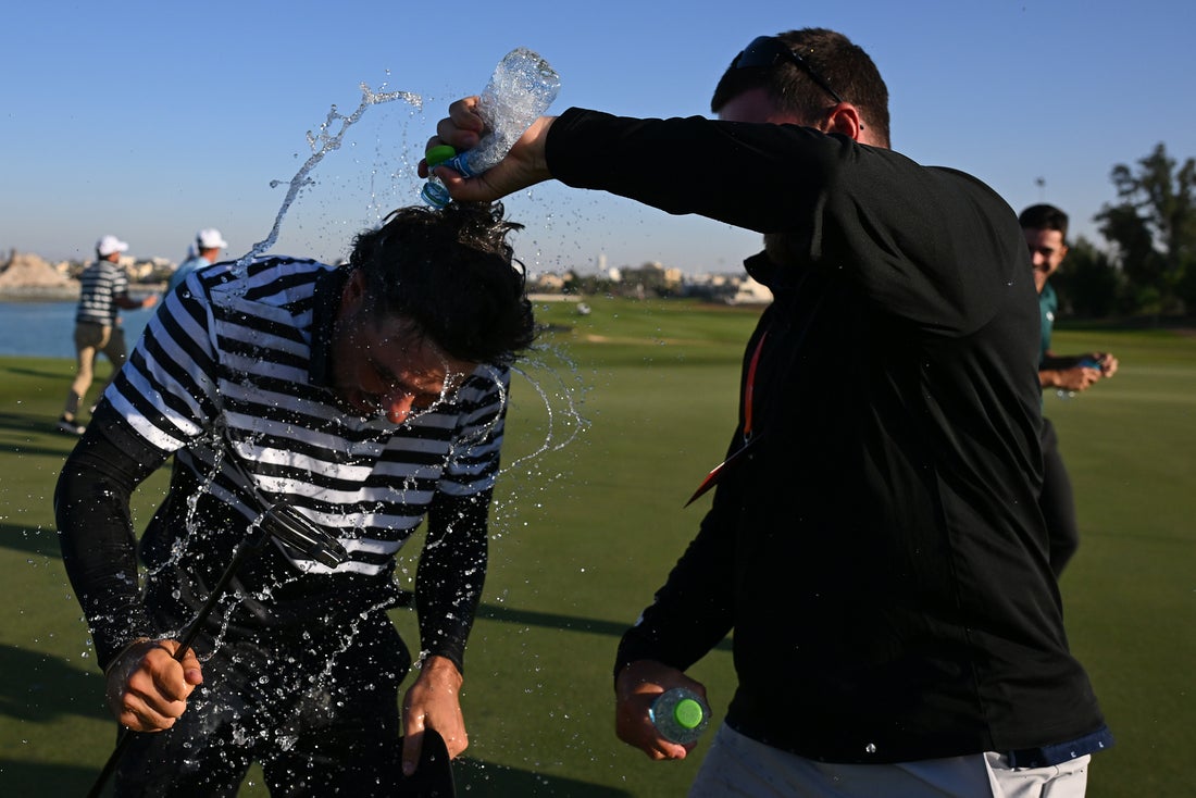🎉🏆 And the winner of the RAK Championship 2025 is... Alejandro Del Rey! 🥇👏

A spectacular performance and well-deserved victory on the greens of Al Hamra Golf Club. 🌟⛳️ Congratulations for an unforgettable tournament and claiming the champion's title! #RAKChampionship2025