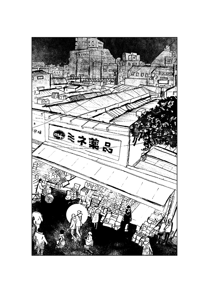 下北沢の駅前ピーコックビルからは15年くらいまえはこんな風景だったんですよね。「四季も日々も」って短篇で描いておいてよかった。 
