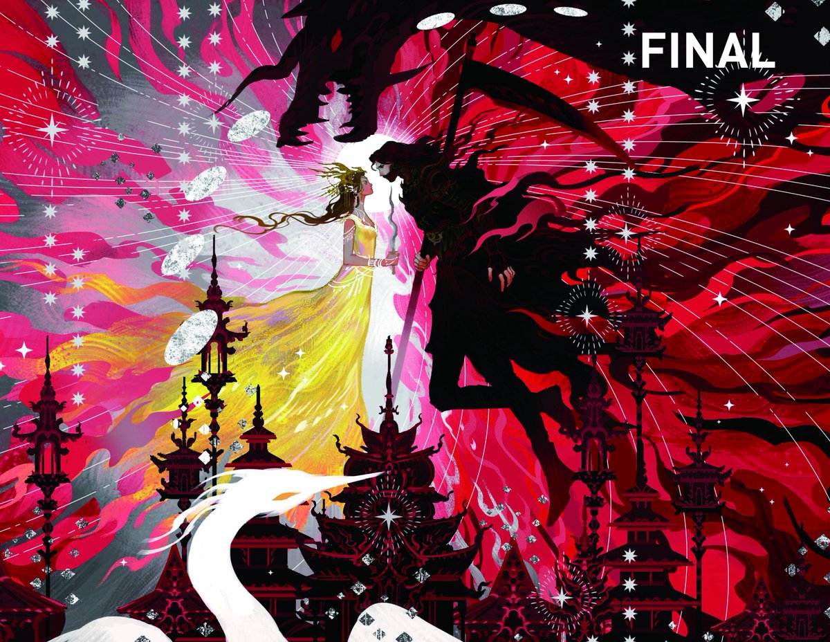 Before/After cover of Fairyloot "A Monsoon Rising"