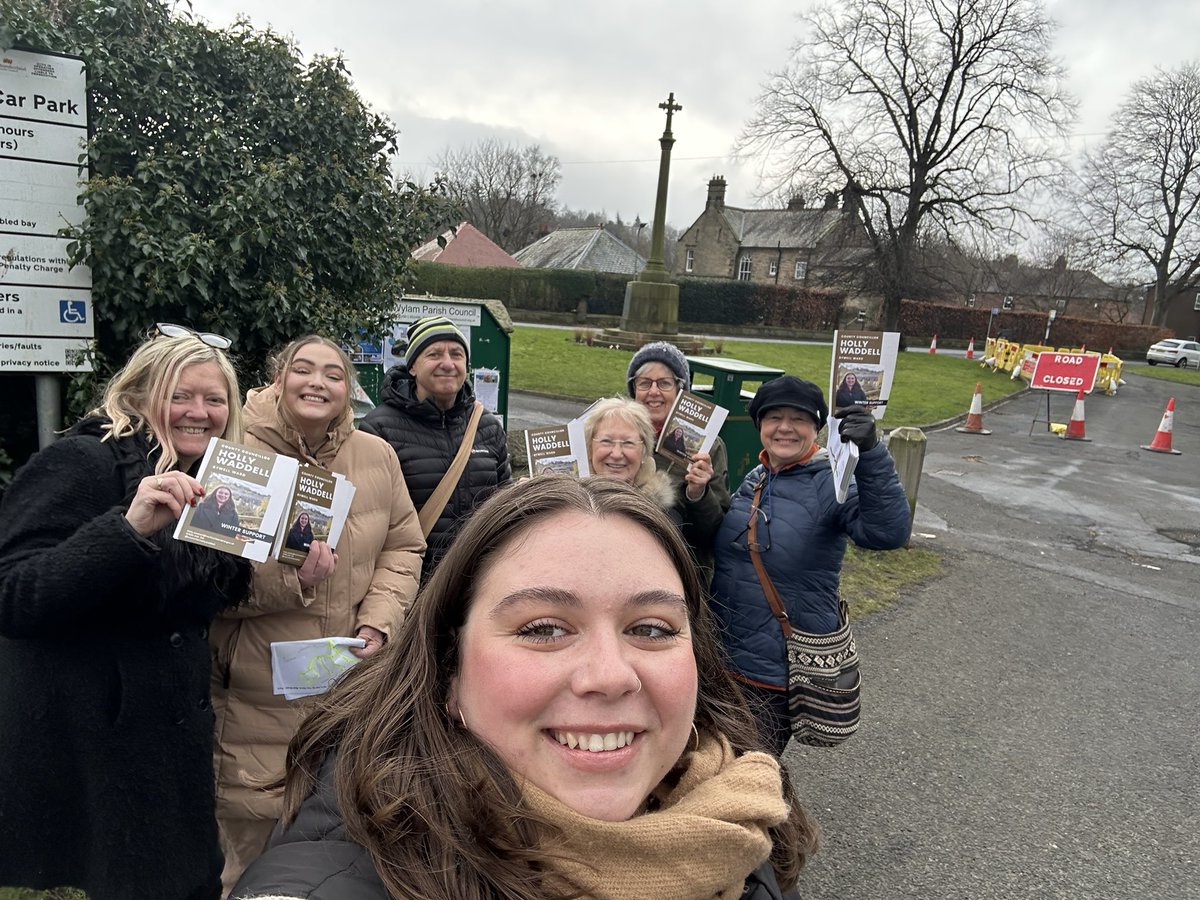 Out in Wylam this morning delivering my Winter Information Leaflet
