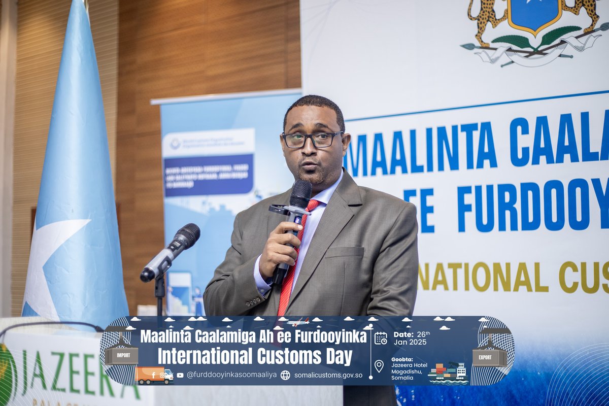 somalicustoms's tweet photo. Distinguished guests graced today’s #InternationalCustomsDay celebrations, including Directors-General, senior customs officials, representatives from the Somali Chamber of Commerce, Ministry of Commerce, private sector stakeholders, and more. https://t.co/K4pzJPgbVv