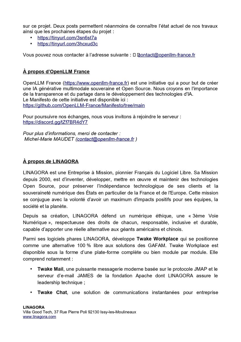 Linagora tweet media